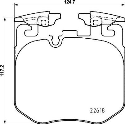 HELLA PAGID 8DB 355 039-461 - Тормозные колодки, дисковые, комплект parts5.com