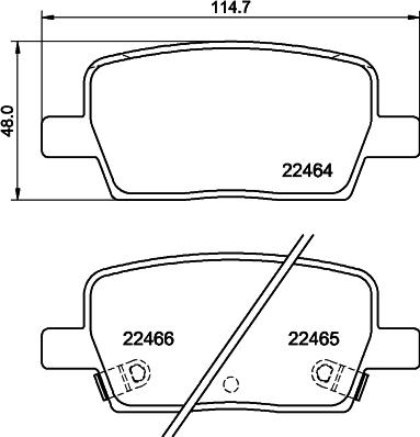 HELLA PAGID 8DB355039081 - Тормозные колодки, дисковые, комплект parts5.com