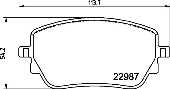 HELLA PAGID 8DB 355 039-231 - Тормозные колодки, дисковые, комплект parts5.com