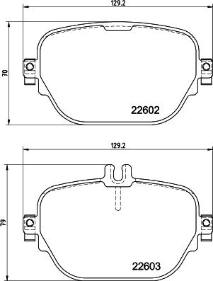 HELLA PAGID 8DB355039221 - Тормозные колодки, дисковые, комплект parts5.com