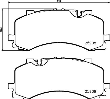 VW 4N0 698 231 - Тормозные колодки, дисковые, комплект parts5.com