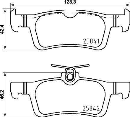 HELLA PAGID 8DB 355 031-761 - Тормозные колодки, дисковые, комплект parts5.com