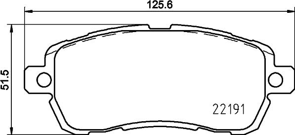 HELLA PAGID 8DB 355 031-721 - Тормозные колодки, дисковые, комплект parts5.com