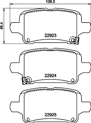 HELLA PAGID 8DB 355 037-721 - Тормозные колодки, дисковые, комплект parts5.com