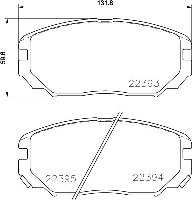 HELLA PAGID 8DB 355 024-891 - Тормозные колодки, дисковые, комплект parts5.com