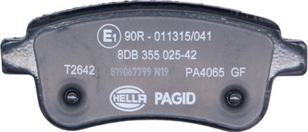 HELLA PAGID 8DB 355 025-421 - Тормозные колодки, дисковые, комплект parts5.com