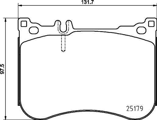 HELLA PAGID 8DB 355 020-581 - Тормозные колодки, дисковые, комплект parts5.com