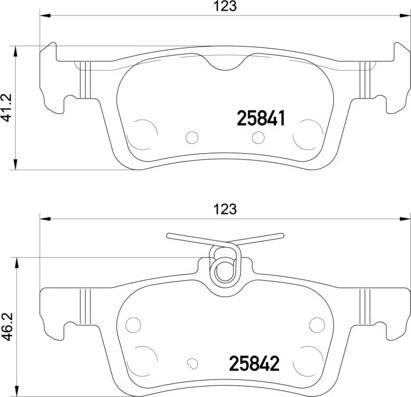 HELLA PAGID 8DB 355 021-311 - Тормозные колодки, дисковые, комплект parts5.com