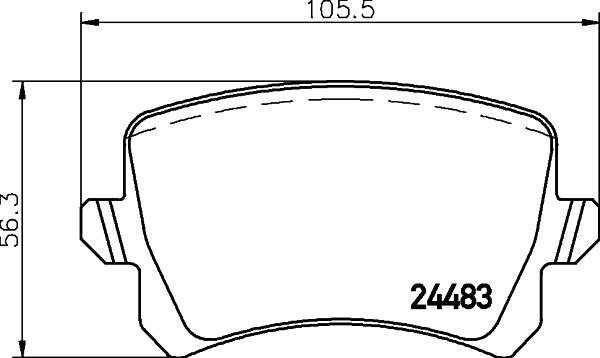 HELLA PAGID 8DB 355 025-341 - Тормозные колодки, дисковые, комплект parts5.com