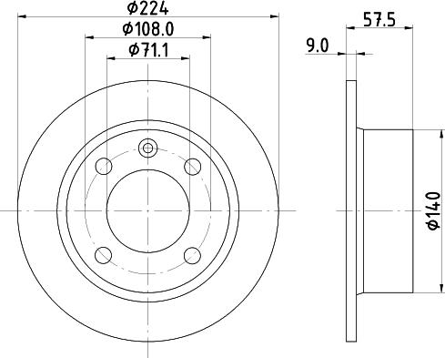 HELLA PAGID 8DD 355 103-011 - Тормозной диск parts5.com