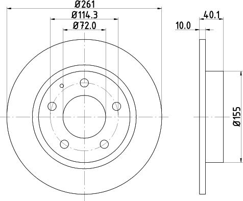 HELLA PAGID 8DD 355 103-231 - Тормозной диск parts5.com