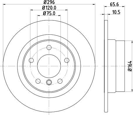 HELLA PAGID 8DD 355 111-301 - Тормозной диск parts5.com