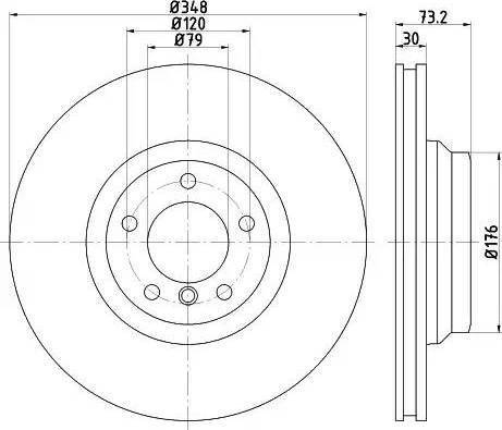 Swag 20 94 4050 - Тормозной диск parts5.com