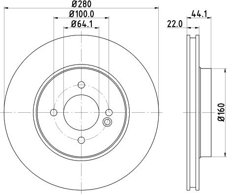 HELLA PAGID 8DD 355 113-751 - Тормозной диск parts5.com