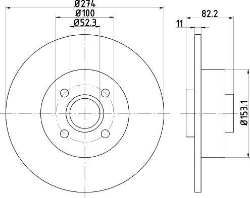 HELLA PAGID 8DD 355 112-211 - Тормозной диск parts5.com