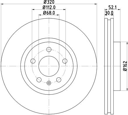 HELLA PAGID 8DD 355 117-191 - Тормозной диск parts5.com