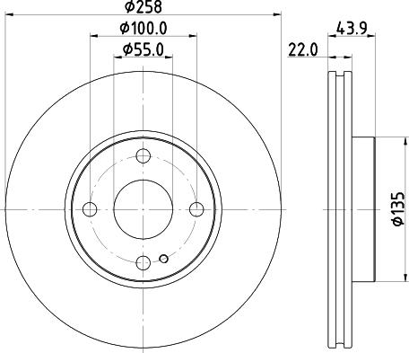 HELLA PAGID 8DD 355 131-821 - Тормозной диск parts5.com