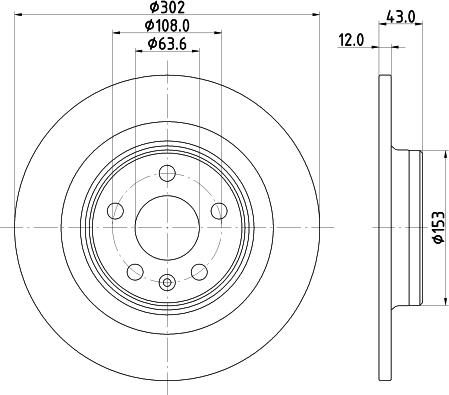 HELLA PAGID 8DD 355 126-991 - Тормозной диск parts5.com