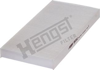 Hengst Filter E972LI - Фильтр воздуха в салоне parts5.com