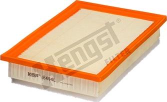 Hengst Filter E494L - Воздушный фильтр parts5.com