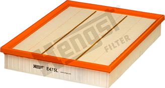 Hengst Filter E475L - Воздушный фильтр parts5.com