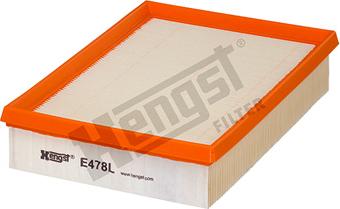 Hengst Filter E478L - Воздушный фильтр parts5.com