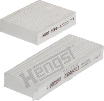 Hengst Filter E6962LI-2 - Фильтр воздуха в салоне parts5.com