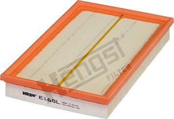 Hengst Filter E160L - Воздушный фильтр parts5.com