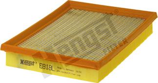 Hengst Filter E818L - Воздушный фильтр parts5.com