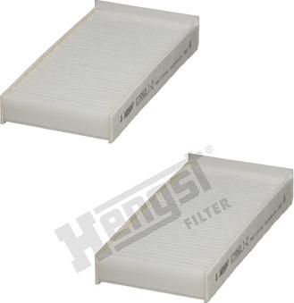 Hengst Filter E3950LI-2 - Фильтр воздуха в салоне parts5.com