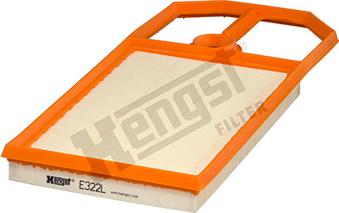 Hengst Filter E322L - Воздушный фильтр parts5.com