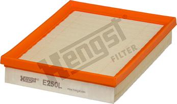 Hengst Filter E250L - Воздушный фильтр parts5.com