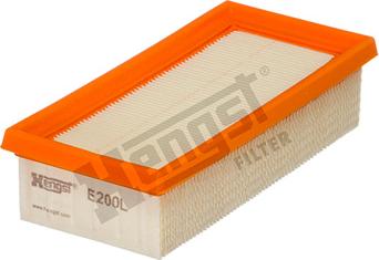 Hengst Filter E200L - Воздушный фильтр parts5.com