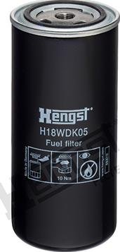 Hengst Filter H18WDK05 - Топливный фильтр parts5.com