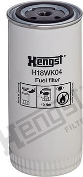 Hengst Filter H18WK04 - Топливный фильтр parts5.com