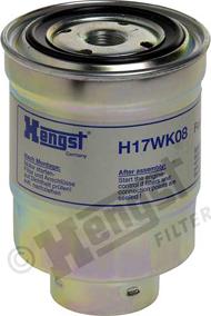 Hengst Filter H17WK08 - Топливный фильтр parts5.com