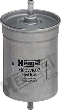 Hengst Filter H80WK07 - Топливный фильтр parts5.com