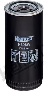 Hengst Filter H398W - Oil Filter parts5.com