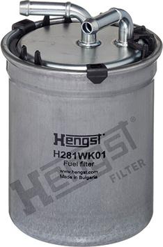 Hengst Filter H281WK01 - Топливный фильтр parts5.com