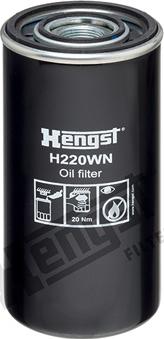 Hengst Filter H220WN - Масляный фильтр parts5.com