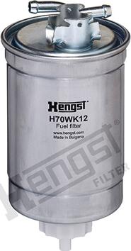Hengst Filter H70WK12 - Топливный фильтр parts5.com