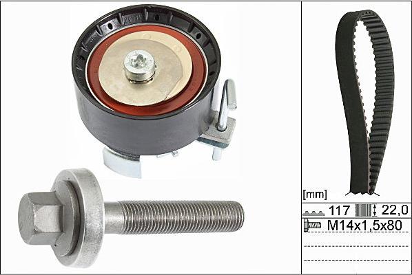 Hepu 20-1836 - Комплект ремня ГРМ parts5.com