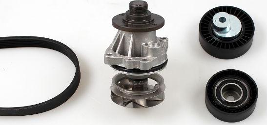 Hepu PK04720 - Water Pump + V-Ribbed Belt Set parts5.com