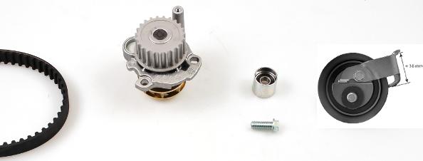 Hepu PK05472 - Водяной насос + комплект зубчатого ремня parts5.com