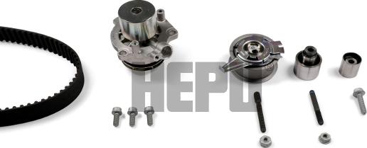 Hepu PK06690M - Водяной насос + комплект зубчатого ремня parts5.com