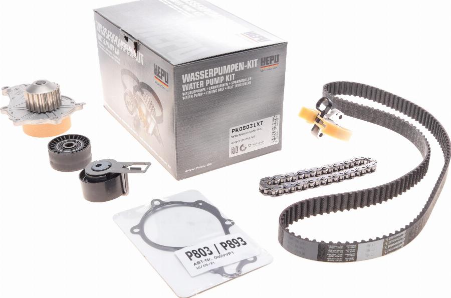 Hepu PK08031XT - Water Pump & Timing Belt Set parts5.com