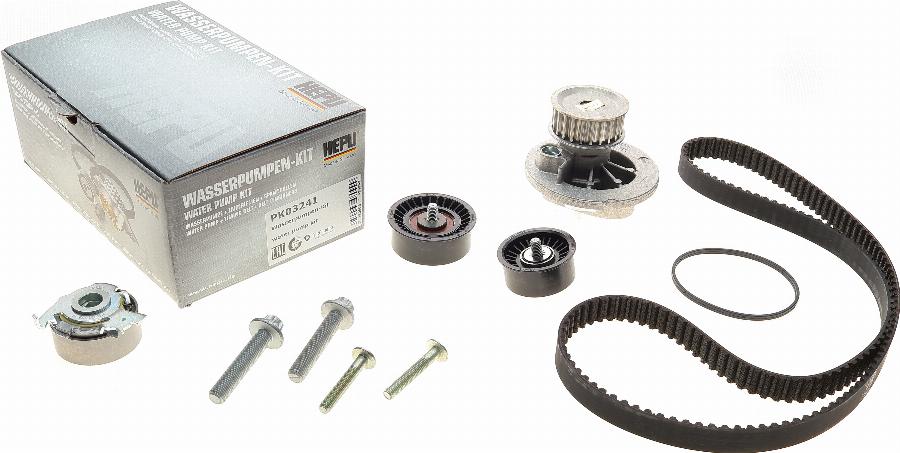 Hepu PK03241 - Водяной насос + комплект зубчатого ремня parts5.com