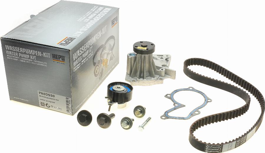 Hepu PK02550 - Water Pump & Timing Belt Set parts5.com