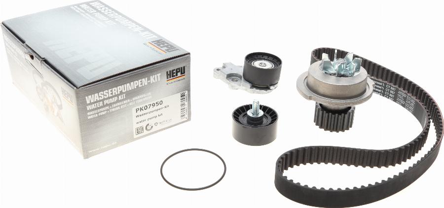 Hepu PK07950 - Водяной насос + комплект зубчатого ремня parts5.com