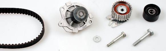 Hepu PK10550 - Водяной насос + комплект зубчатого ремня parts5.com